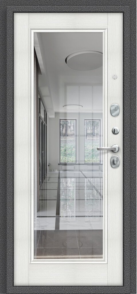 104.П61 Антик Серебро Bianco Veralinga входная дверь Porta S 104.П61 Антик Серебро/Bianco Veralinga купить двери в Борисове