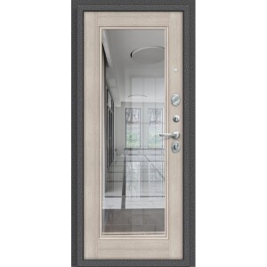 дверь входная с зеркалом Porta S 104.П61 Антик Серебро/Cappuccino Veralinga купить в Борисове