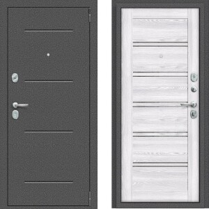 входная дверь Porta R 104.П28 Антик Серебро/Riviera Ice