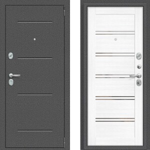дверь Porta R 104.П28 Антик Серебро/Snow Veralinga