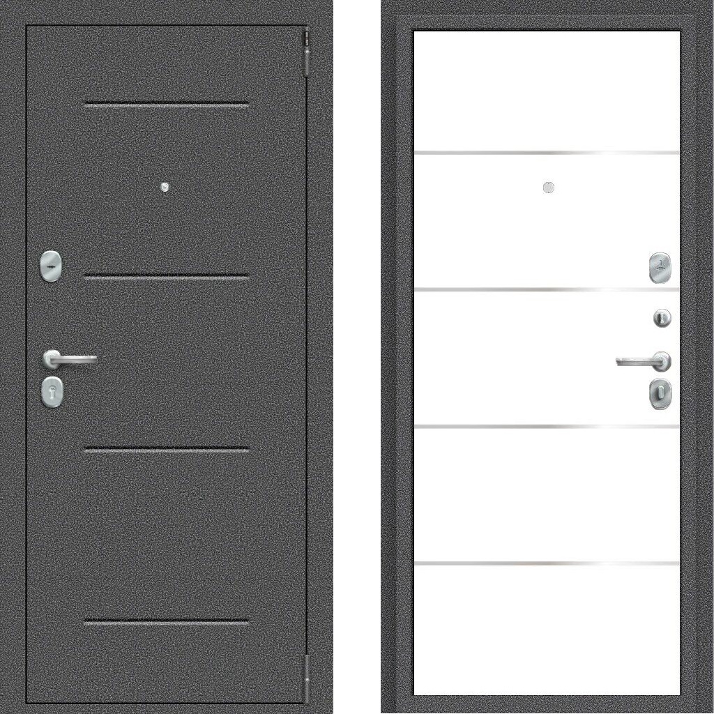 Porta R 104.П50 (IMP-6) Антик Серебро Super White входная дверь Porta R 104.П50 (IMP-6) Антик Серебро Super White