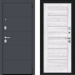 дверь Porta R 4.П22 Graphite Pro/Riviera Ice